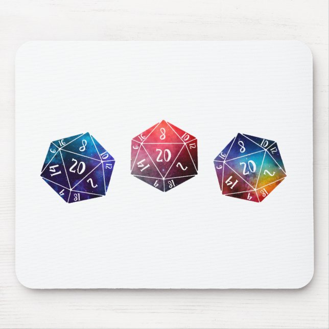 Svampar och drakmer, D20 Musmatta (Framsidan)
