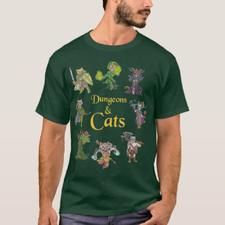 Svampar och katter - roligt spel i Cute Tabletop T Shirt
