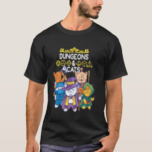 Svampar och katter RPG D20 Fantasy Roleplay Game T Shirt