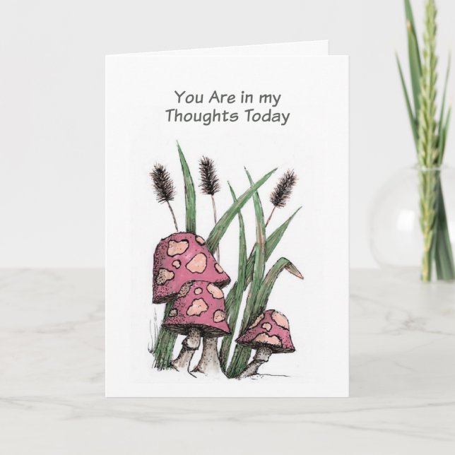 Svampar på Christian Sympathy Card Kort (Framsida)