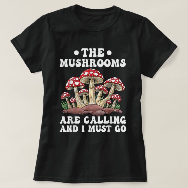 Svampar som jagar svamparna ringer t shirt (Design framsida)