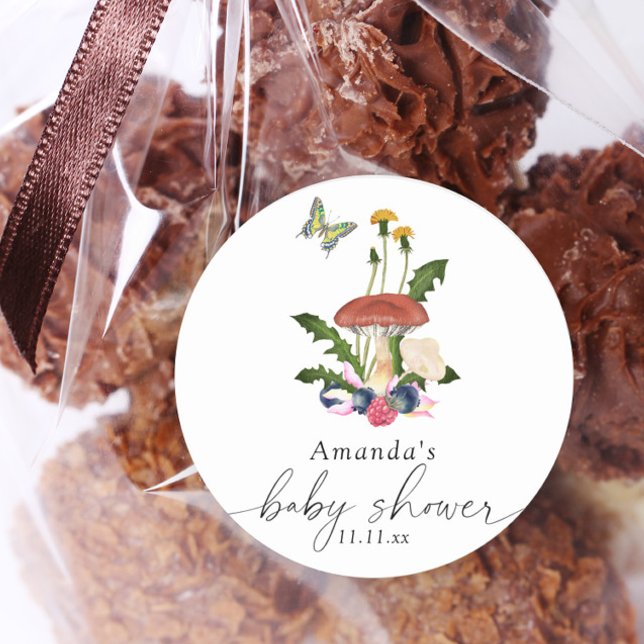 Svampbabydusch Runt Klistermärke (Skapare uppladdad)