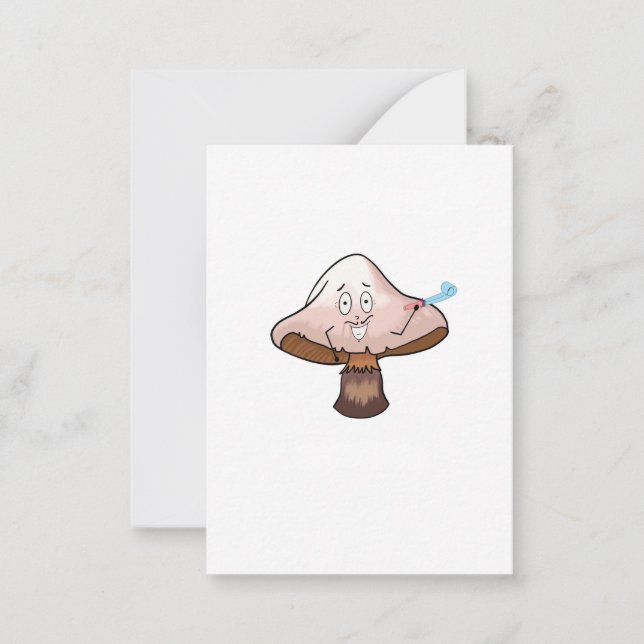 Svampdesign, partysvamp anteckningskort (Framsida)