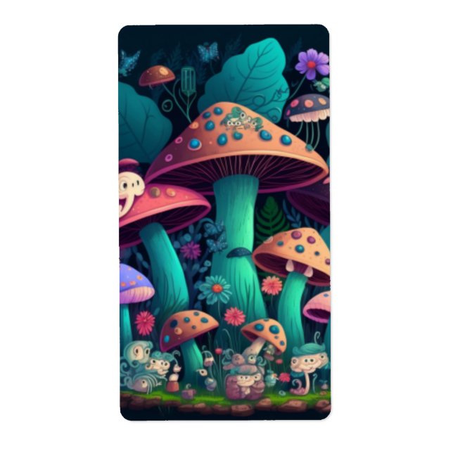 Svampelfs i märkrna för gåvor från fält fraktsedel (Framsidan)