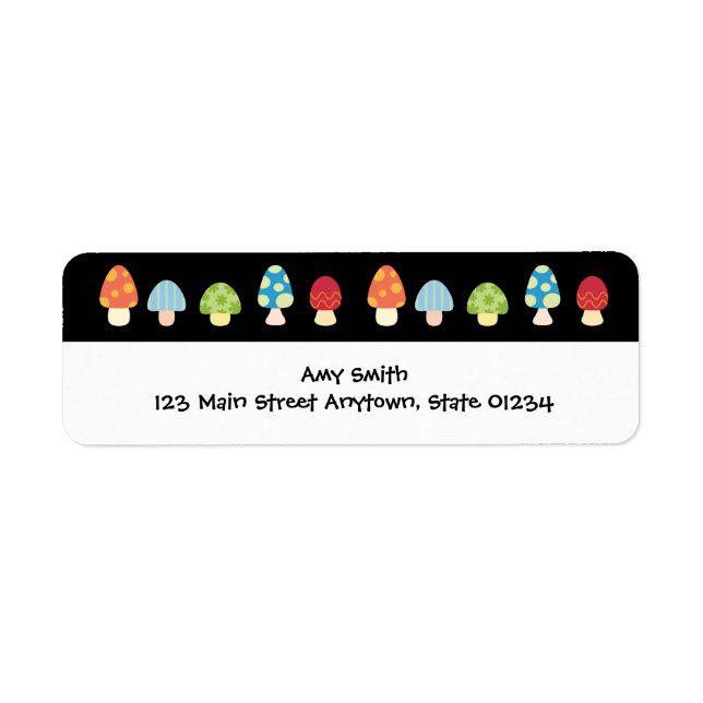 Svampetikett tom returadress etikett (Framsidan)