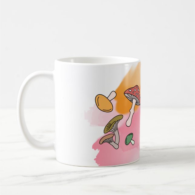 Svampfärgning Kaffemugg (Vänster)