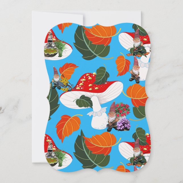 svampgnom inbjudningar (Framsida)