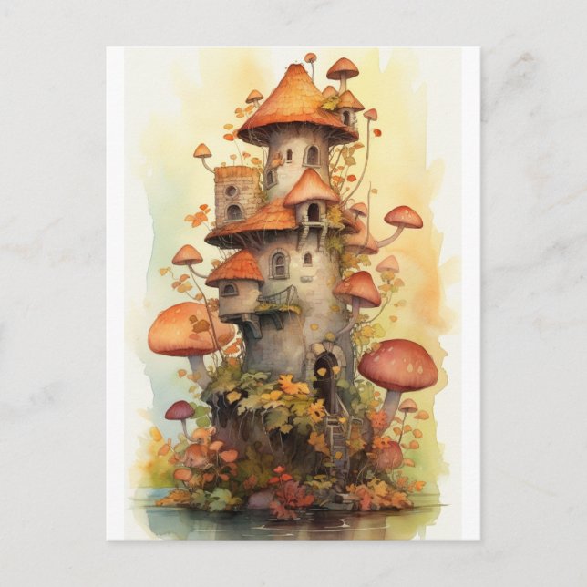 svamphus vykort (Framsida)