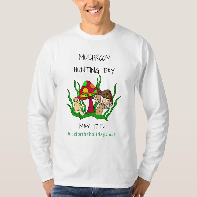 Svampjakt dag den 17 maj helgdag   t shirt (Framsida)