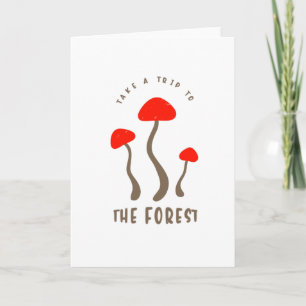 Svampjourer Forest Humor Ord Mushroom Pickers Kort