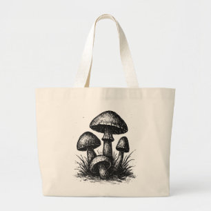 Svampkluster tote-bag med bläckteckning jumbo tygkasse