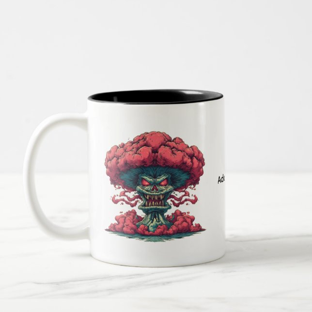 Svampmoln Tecknad Monster Mugg (Vänster)