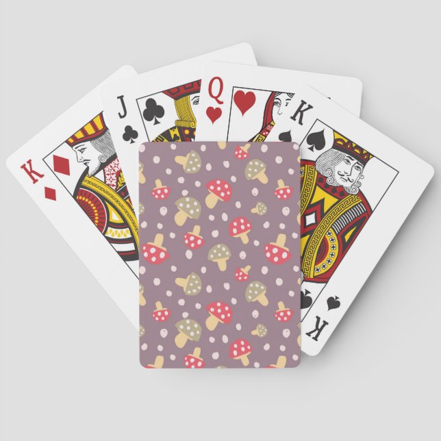 Svampmönster Casinokort (Baksidan)