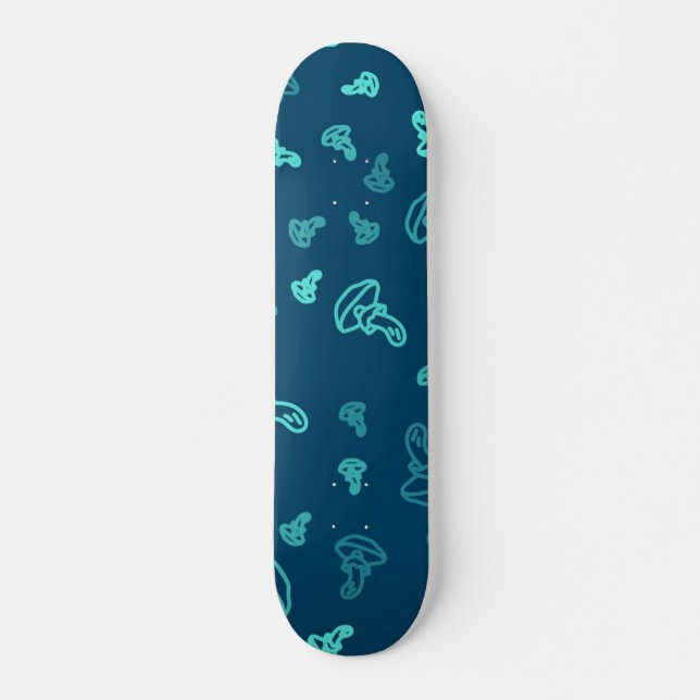Svampmönster Mini Skateboard Bräda 18,5 Cm (Framsida)