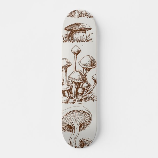 Svampmönster Mini Skateboard Bräda 18,5 Cm (Framsida)