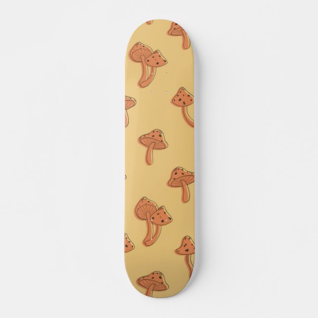 Svampmönster Mini Skateboard Bräda 18,5 Cm (Framsida)