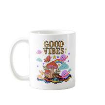 Svampmugg med bra vibbar, Trippig regnbågskaffemug