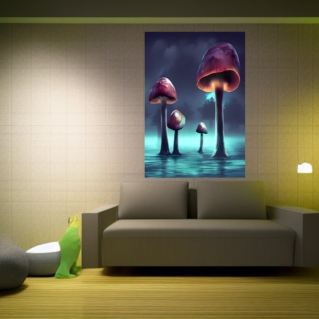 Svampodling i havet | AI Art Poster (Skapare uppladdad)
