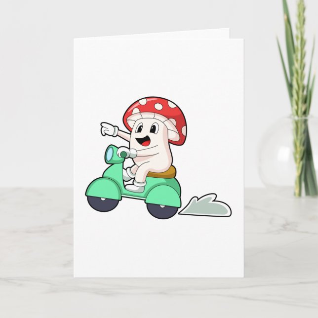 Svamprum som Biker med Scooter.PNG Kort (Framsida)