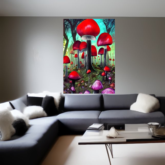 Svampskogen | AI Art Poster (Skapare uppladdad)
