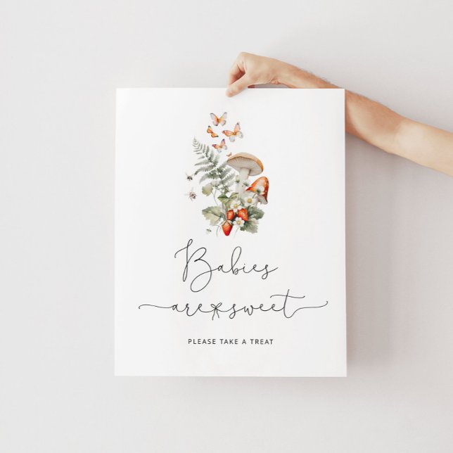 Svampsvampar med hög vild Spädbarn är söta Poster (Skapare uppladdad)