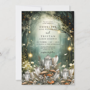 Svampsvampar Mystical Bröllop Inbjudningar