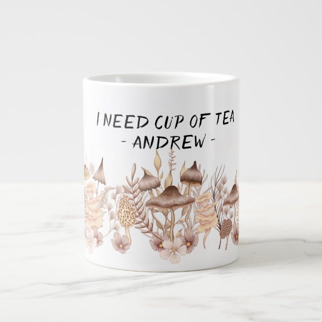 Svampte mugg, mystisk dryck, häxkonst mugg jumbo mugg (Framsidan)