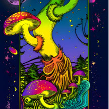 Svamptrippy färg psychedelic