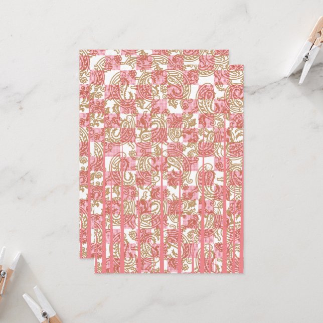 Svamptyg för rosa med blommigt som är intrikat inbjudningar (Fram/Back In Situ)