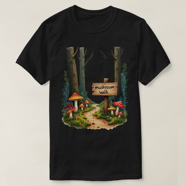 Svampvandring T Shirt (Design framsida)