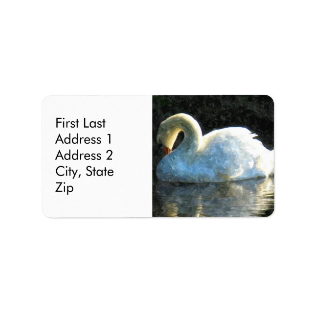Svan Adressetikett (Framsidan)