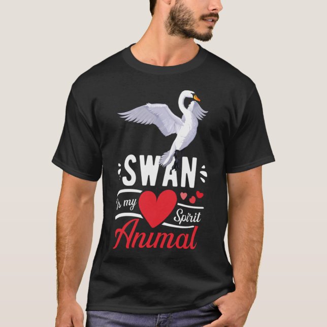 Svan är My Spirit Animal Kärlek Cute Svan Kid T Shirt (Framsida)