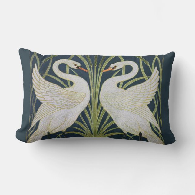 SVAN ART NOUVEAU 2 SVANAR LUMBARKUDDE (Framsida)