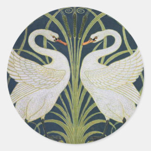 SVAN ART NOUVEAU 2 SVANAR RUNT KLISTERMÄRKE