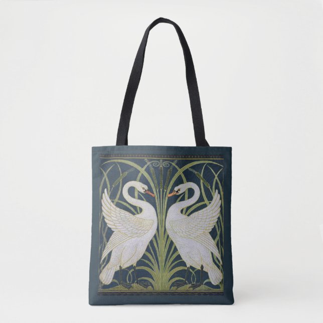 SVAN ART NOUVEAU 2 SVANAR TYGKASSE (Framsida)
