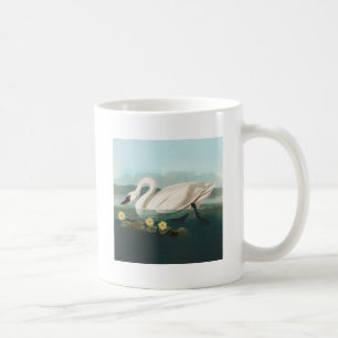 svan audubon-fågel vit vatten svanar kaffemugg