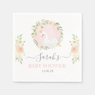 Svan Baby Shower Napkins Pappersservett