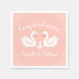 Svan Baby Shower Pappersservett