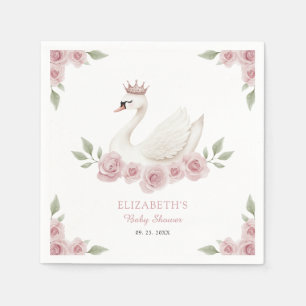Svan Baby Shower Pappersservett