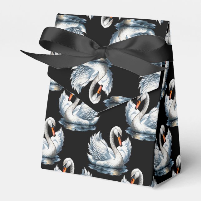 Svan Birds Mönster design Presentaskar (Framsidan Sidan)