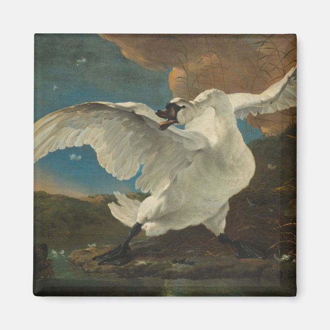 Svan bra art Asselijn Magnet (Framsidan)