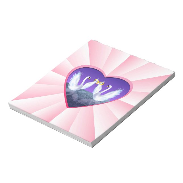 Svan Bröllop Anteckningsblock (Roterad)