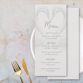 Svan Bröllop Flat Menu Meny