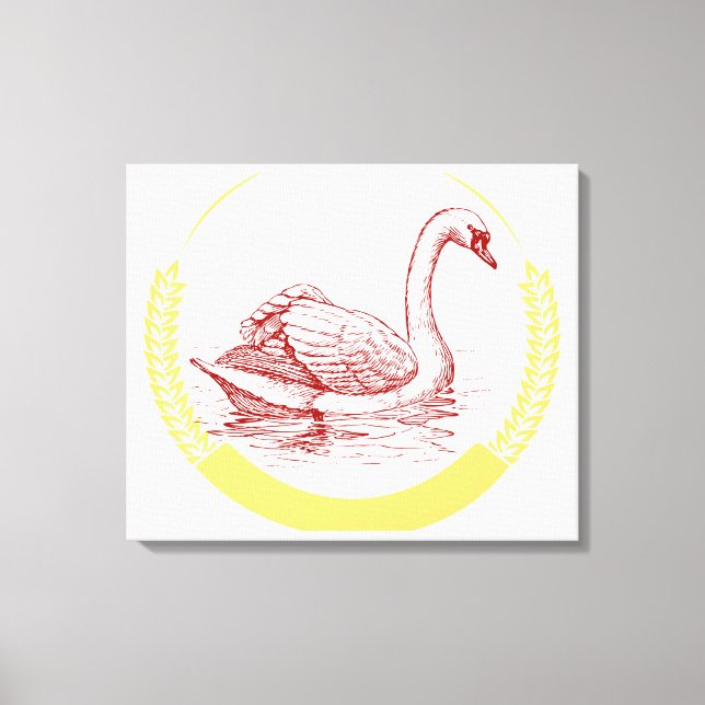 Svan Canvastryck (Framsida)