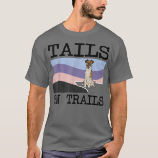 Svan för mjuka rävband på spår Rolig hund Hikin T Shirt