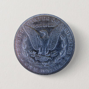 Svan för Morgan silverdollar Knapp