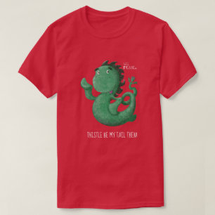 Svan för Thistle för WeeNessieLoch Ness gigantis Tee Shirt