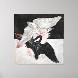 Svan, grupp IX, nr 2 av Hilma af Klint Canvastryck