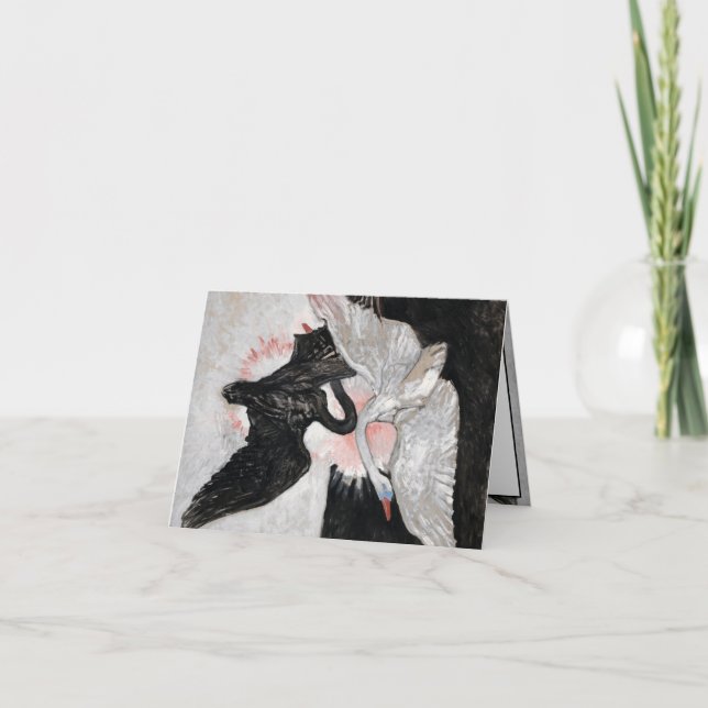 Svan, grupp IX, nr 2 av Hilma af Klint Kort (Framsida)