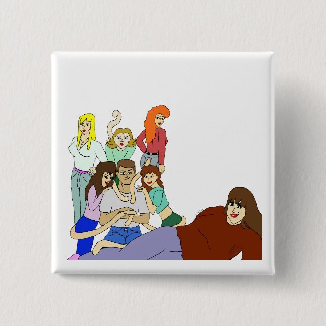 Svan harem knapp (Framsida)